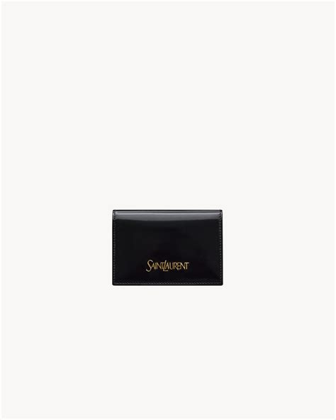 ysl business card|SAINT LAURENT business card case in brushed leather.